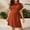 Red, variant on Fnooota Summer Dresses for Maternity, Casual Crew Neck Mid-length Short Sleeve Pregnancy Holiday Dresses Red Size S-2XL