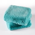 thumbnail image 5 of Home Soft Things Heavy Faux Fur 2 Piece Throw Pillow Cover Set - Blue Turqoise - 20" x 20", 5 of 5