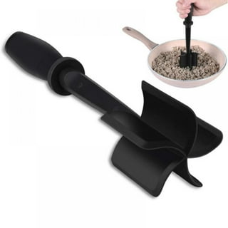 Zulay Kitchen Meat Chopper for Ground Beef and Ground Beef Smasher -  Durable Hamburger Chopper, Non-Scratch Meat Masher - Versatile Ground Meat