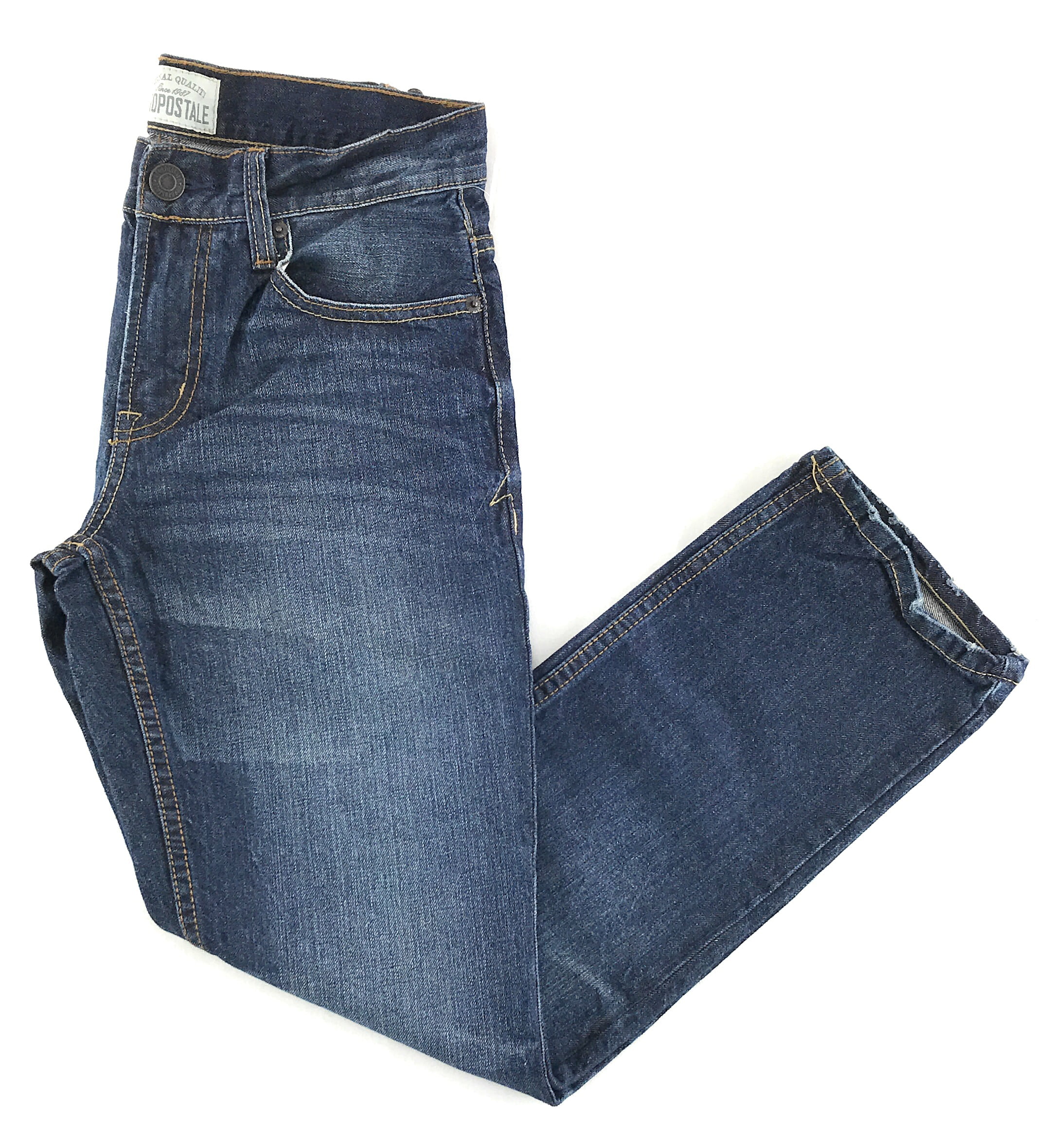 Aeropostale Mens Straight Dark Wash Jeans - Walmart.com