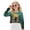 Black Cat Floral, variant on Stylish Girls Crop Top Long Sleeve Crewneck Cropped Sweatshirt Comfy Sweater for Fall Winter Fashion Age 5-6 Kids Youth Teens, Peacock Blue