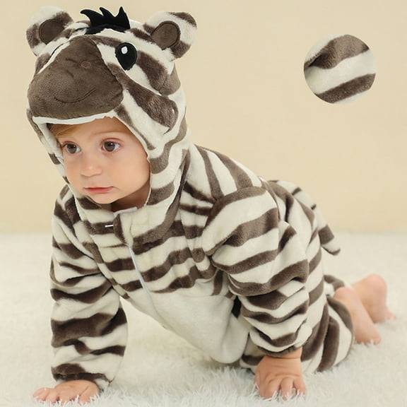 Toddler Baby Hooded Romper Toddler Animal Outfit Baby Bodysuit Long Sleeve Baby Halloween Outfits Baby Clothes 2T