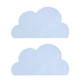 thumbnail image 1 of 2 manteles individuales de silicona para niños con nubes, color azul claro (grueso). Adepaton CPB-DE-LYY1836-7, 1 of 5