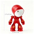 thumbnail image 2 of Mini Desk Lamp, DIY Night Light with Playful Character Design, Small Table Lamp for Bedroom Office Desk Decor, Compact Plastic Ambient Lighting, Cute Decorative Lamp Gift for Adults Teens, Red, 2 of 5
