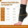 thumbnail image 4 of JIUFENTIAN Copper Ankle Brace Achilles Tendonitis Brace Plantar Fasciitis Ankle Compression Sleeve for Women Men Ankle Support,Sprain,Swelling-L, 4 of 6