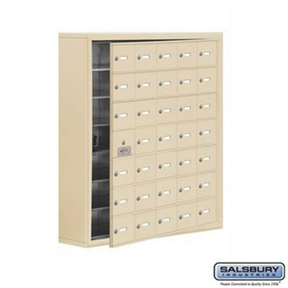 SalsburyIndustries  Cell Phone Storage Locker With Front Access Panel - Sandstone
