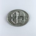 thumbnail image 4 of Antique Silver Rodeo Cowboy Western Oval Belt Buckle, 4 of 4