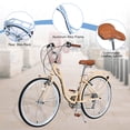 thumbnail image 6 of 26” SHIMANO 7 Speed Women’s Bicycle, Multiple Colors Beach Cruiser Bike, Beige, 6 of 6
