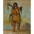 thumbnail image 2 of George Catlin 12x14 Gold Ornate Wood Frame and Double Matted Museum Art Print Titled - Wah-Chees, a Brave (1835), 2 of 4