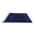 thumbnail image 2 of Ahgly Company Machine Washable Indoor Rectangle Abstract Blue Modern Area Rugs, 2' x 3', 2 of 4