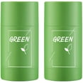 thumbnail image 1 of 2PCS Green Tea Purifying Clay Stick Oil Control Anti-Acne, Blackhead Remover, Moisturizes Oil Control, Deep Clean Pore, Improves Skin,for All Skin Types Men Women, 1 of 4