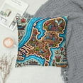 thumbnail image 2 of COMIO Cushion Cover Netherlands Map with Cartoon Landmarks, Home Decorative Pillowcase Sofa Couch Throw Pillow Cushion Cover, 2 of 5