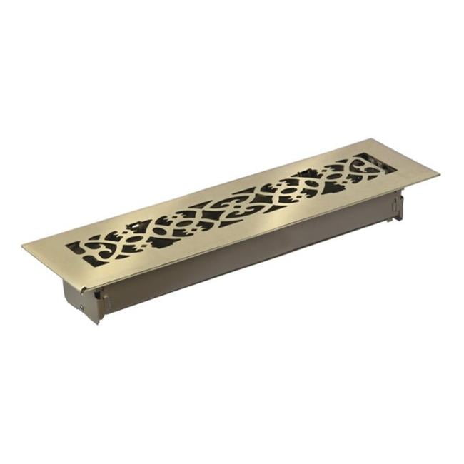 C164OPB02X12 Scroll Floor Register 2 x 12 in.