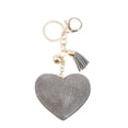 thumbnail image 5 of Masteelf Heart-Shaped Alloy and PU Keychain, Grey Key Holder Accessory, 15.8CM Key, 5 of 8