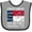 Heather and Black, variant on Inktastic Established November 21, 1789 North Carolina Flag Boys or Girls Baby Bib