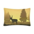 thumbnail image 3 of MKHERT wildlife Deer Pillowcase Pillow Protector Cushion Cover 20x30 inch,Set of 2, 3 of 3