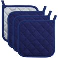 thumbnail image 1 of joyhalo Paquete de 4 agarraderas para cocina resistentes al calor, juegos de agarraderas para horno, almohadillas calientes, agarraderas de tela de rizo para cocinar y hornear, 1 of 5