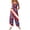 Wine(American Flag Stars Striped), variant on Iaqnaocc 4th of July Women's Jumpsuits Independence Day American Flag Stars Sleeveless Wide Leg Jumpers Freedom Adjustable Strap Jumpsuits Baggy Overalls Royal Blue XL
