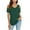 Army Green, variant on Giftesty Womens Blouses and Tops Women's Fashion Casual Solid V-Neck Short Sleeve Loose T-Shirt Pullover Tops