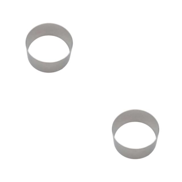 Matsuzay Mousse Ring Cake Mold Acero inoxidable Multi Tamaño Cookie Bakeware Postre Die Herramientas Accesorios para el hogar 4 4 pulgadas (1.2 mm) 2Conjunto