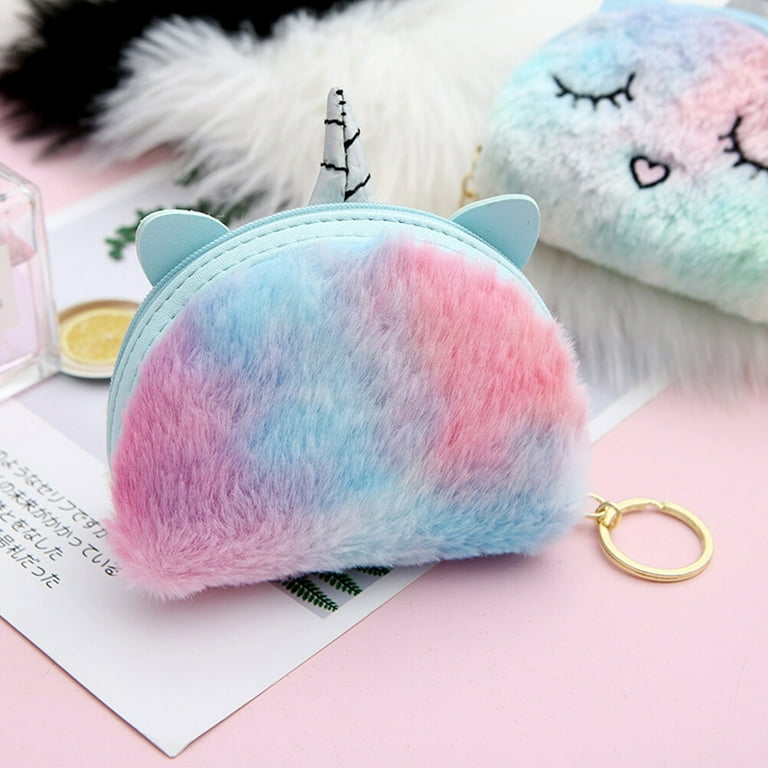 Cute Unicorn Mini Fashion Plush Wallet Girls Shoulder Messenger