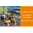 thumbnail image 3 of Biwat Backpacking Camping Cookware Mini Picnic Camping Cooking Mess Kit with Pot and Pan Set for Hiking, 3 of 4