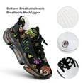 thumbnail image 4 of Carnivorous Plants Black Background Walking Shoes for Men Woman Lightweight Tennis Fashion Elastic Sports Shoes Cushion Basketball Shoes, 4 of 7