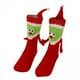 thumbnail image 1 of 5 Calcetines Navideños De La Mano Para Parejas, Rojos, Para Correr Al Aire Interior A Diario, 1 of 8