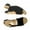 Black, variant on Patlollav Womens Sandals Women Summer Thick Heel Sandals Pumps Buckle Open Toe Casual Shoes
