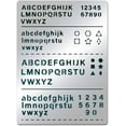 thumbnail image 1 of Plantillas de letras de metal, letras mayúsculas y minúsculas, pentagramas, triángulos, plantilla de acero inoxidable, herramienta de registro., 1 of 7