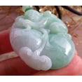 thumbnail image 4 of Certified Green Burma Natural A Jade jadeite Pendant Monkey Gourd Ruyi Necklace 653149 TN, 4 of 13