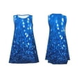 thumbnail image 7 of Rocae A Blue Glitter for Sleeveless Dresses Summer Casual Ruffle Sleeveless Cute Crew Neck Flowy Dress with Pockets, 7 of 7