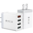 thumbnail image 1 of [Cargador] Paquete de 2 cargadores USB, bloque de carga de pared de 4 puertos, 33 W, 1 of 7