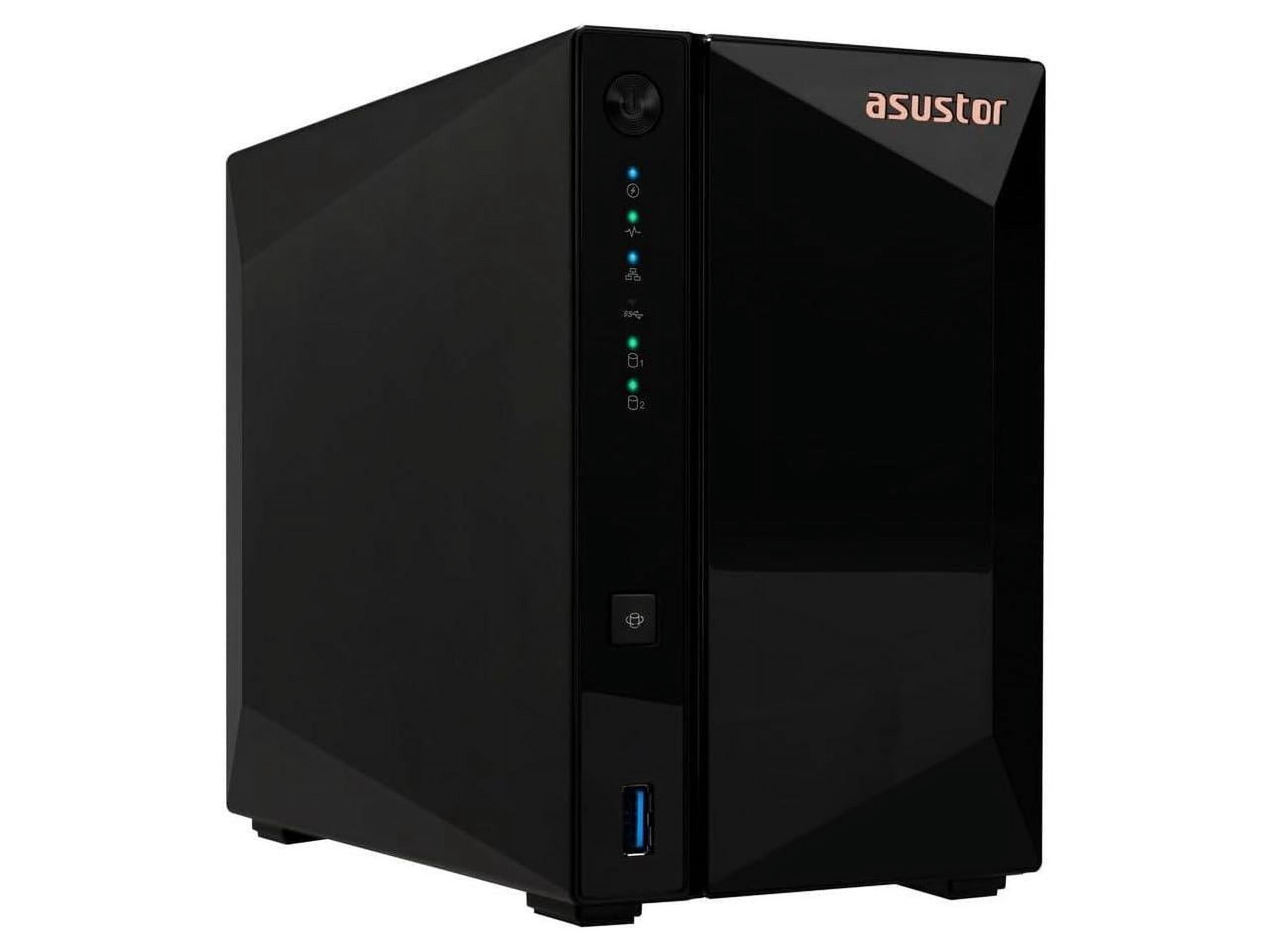 Asustor AS3302T v2 Drivestor 2 Pro Gen2 2 Bay NAS, Quad-Core 1.7GHz CPU, 2.5Gbe Port, 2GB DDR4 (Diskless)