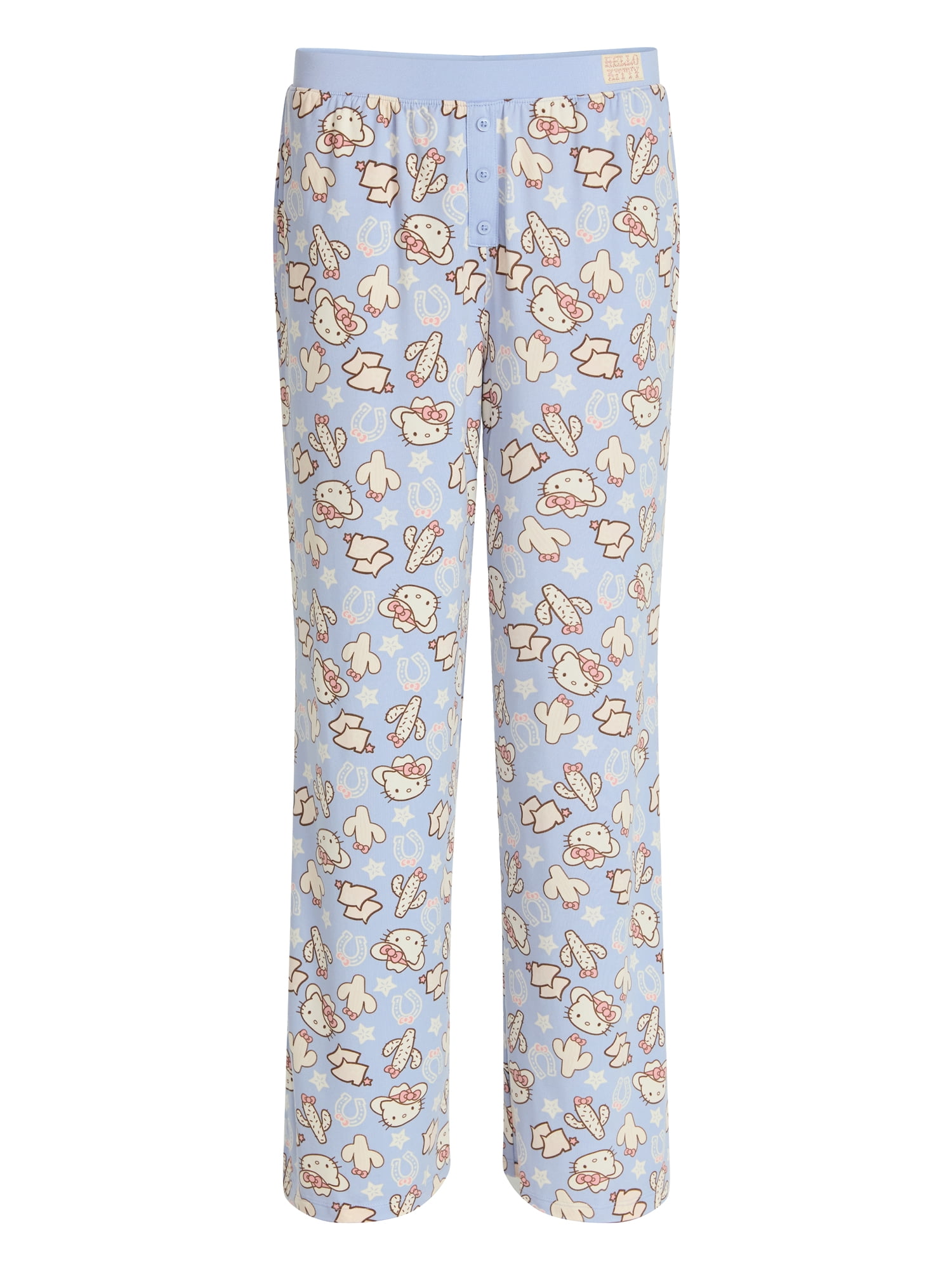 Hello Kitty Women's and Women’s Plus Western Print Sleep Pants, Sizes XS-3X