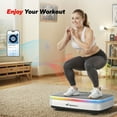 thumbnail image 2 of FANRUINA Vibration Plate Exercise Machine - Full-Body Workout with 2 Tension Ropes, LED Display & App - Home Gym Trainer for Men/Women, Strength Training, White/Black, 2 of 10