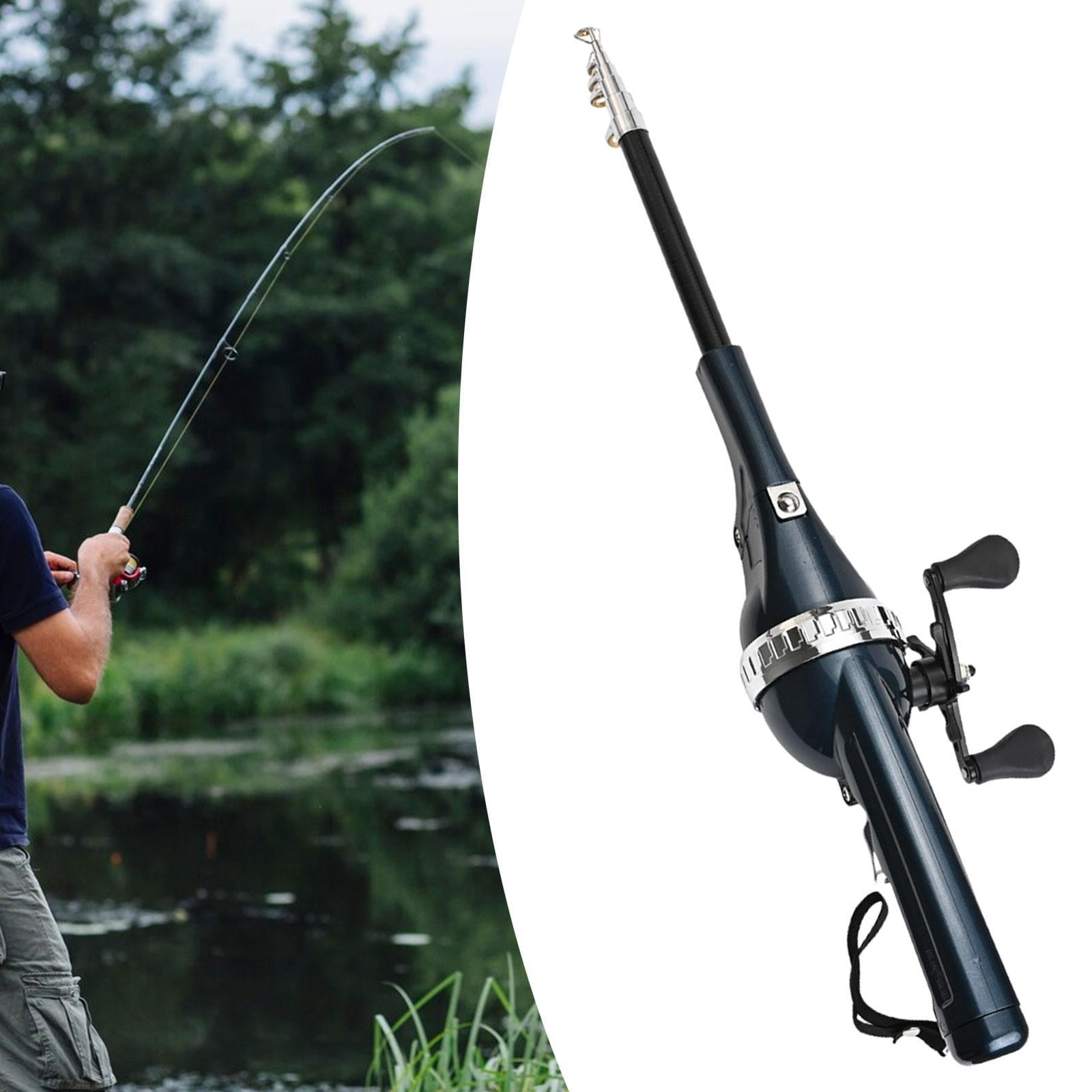figatia Fishing Rod Reel Combos Telescopic Fishing Pole Fishing Accessory Folded Fishing Rod Rod for Trout Carp Freshwater