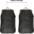thumbnail image 2 of Leather Cigarette Case Pack Holder Regular or 100's Lighter Pocket Black, 2 of 4