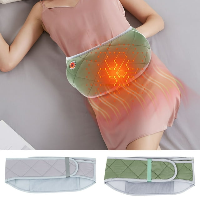 Oefntac Heating Belt Portable USB Heating Waist Belt Hand Warmer Waterproof Heating Pad Menstrual Relief Pain Back Support Adjustable Women