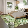 thumbnail image 2 of Hasoo 9' x 12' Washable Large Area Rug Palm Tree Leaf Rug Indoor Throw Rug Non-Slip Low Pile Rug for Living Room Bedroom, Green, 2 of 7