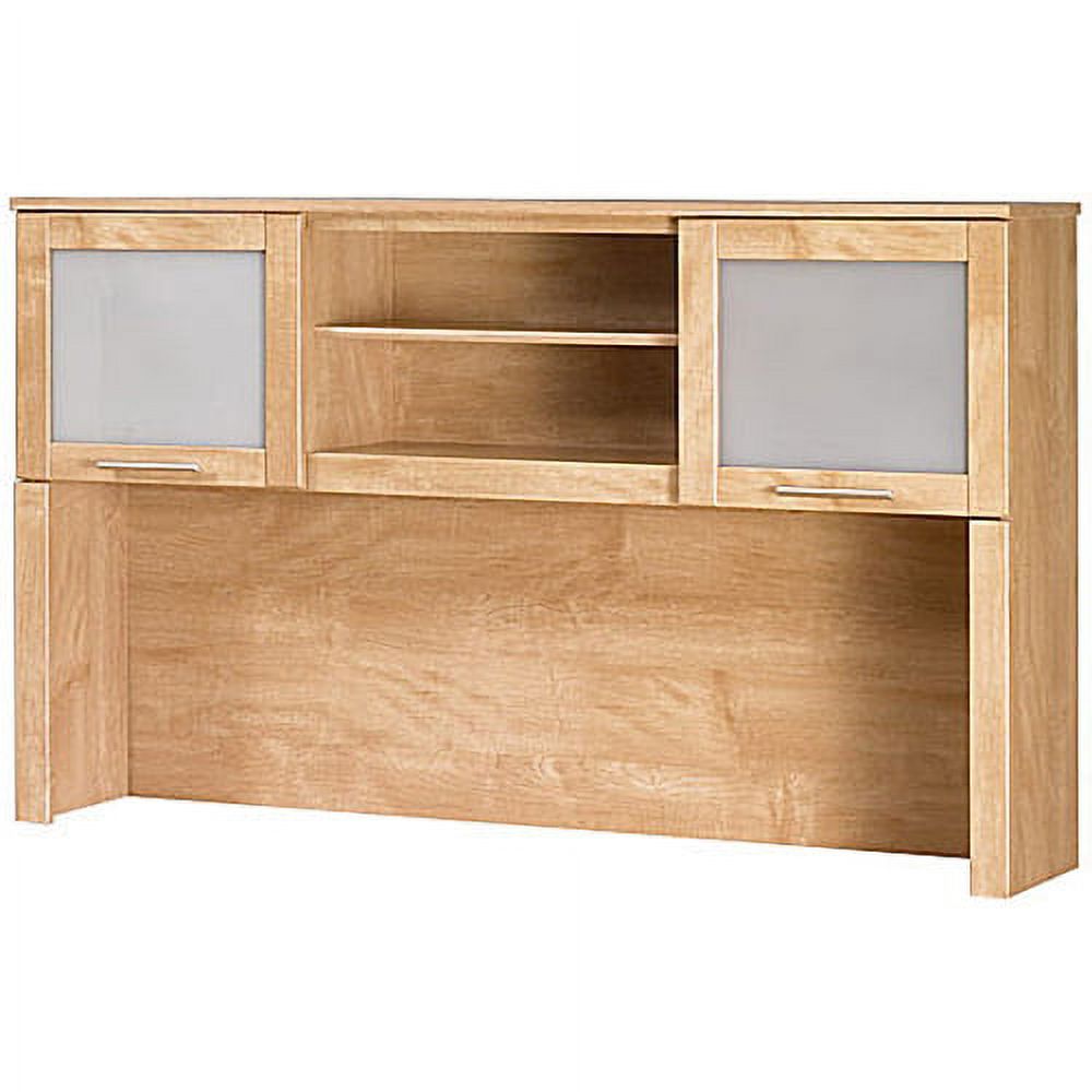Bush Furniture Somerset 60 in 2-Door Hutch with Open Storage in Maple Cross - fits on Somerset 60 in L Desk (Sold Separately) - image 2 of 3
