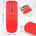 thumbnail image 2 of 2Pcs EMF Meter Electromagnetic Radiation Field Detector 50Hz-20000Hz Portable EMF Reader Battery Operated EMF Meter with Sound Light Alarm for Measurement, 2 of 2