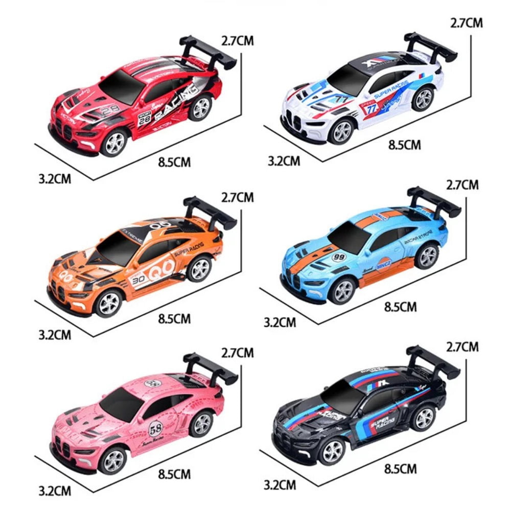 AIGIA 1:64 Mini Alloy Remote Control Car 4WD Drift Wireless Remote Control Racing Car Model APP Remote Control Racing Car Toy Gift