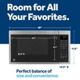 thumbnail image 3 of GE GCST09U1WSS Horno microondas para encimera, conectividad WiFi de escaneo para cocinar, 900 vatios, elementos esenciales para el hogar y la cocina inteligentes, tecnología de bloqueo para niños 0.9, 3 of 5