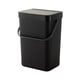 thumbnail image 1 of Matsuzay Bote de basura colgante resistente y duradero con ranura de almacenamiento conveniente y manija de fácil movimiento y manija para Suministros de limpieza para el hogar negro 12L, 1 of 6