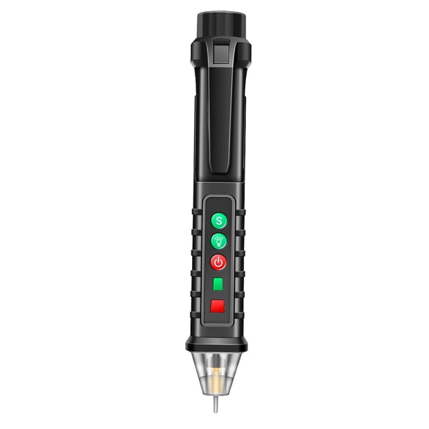Probador de voltaje de voltaje Detección de punto de ruptura de línea de voltaje eléctrico sin contacto negro Cola Detector de voltaje