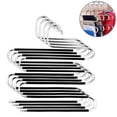 thumbnail image 4 of Trouser Rack S-Type Non-Slip Stainless Steel Pants Jeans Scarf Clothing Hanger for Wardrobe, 4 of 7