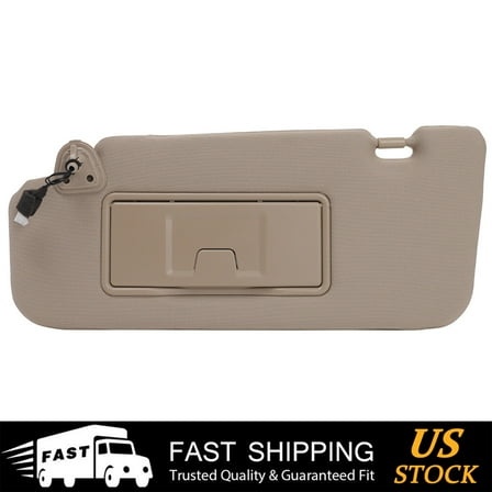 cciyu Left Driver Side Sun Visor fit for 2006-2008 for Nissan Murano Beige with Sunroof Car Sun Visor Replaces 96401-CC22B