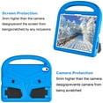 thumbnail image 4 of Elehold Kids Rugges Case Copmaptible with iPad 10th Generation 10.9" 2022, Red Hard PC+Sold TPU with Shock Full Body Protection Kickstand Folio Stand Handle Children Friendly Case, Blue, 4 of 10