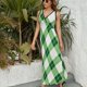 thumbnail image 3 of Vestido De Noche De Lujo Sin Mangas Para Mujer, Diamond Grid Vestido De Fiesta, 3 of 5